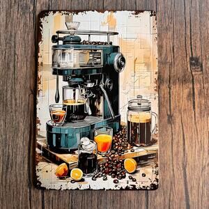 Wall Hanging Sign Metal Sign Espresso Kitchen Decor Gift for Coffee Lover